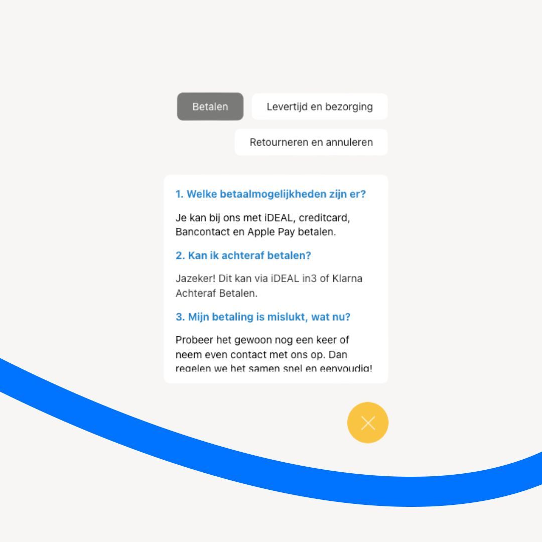 Professionele webshop met LeadBot