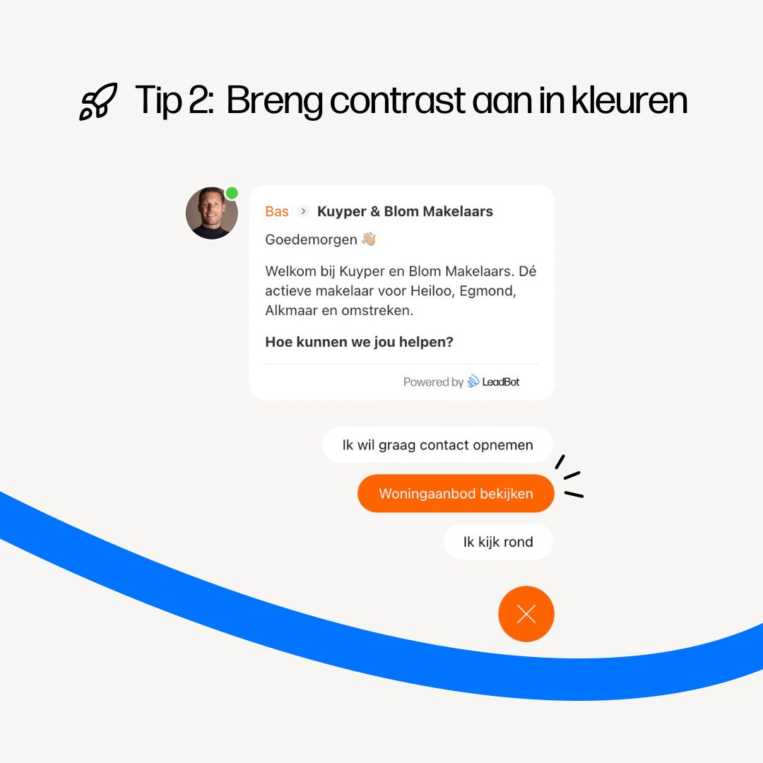 Neuromarketing en LeadBot - Contrast in kleuren