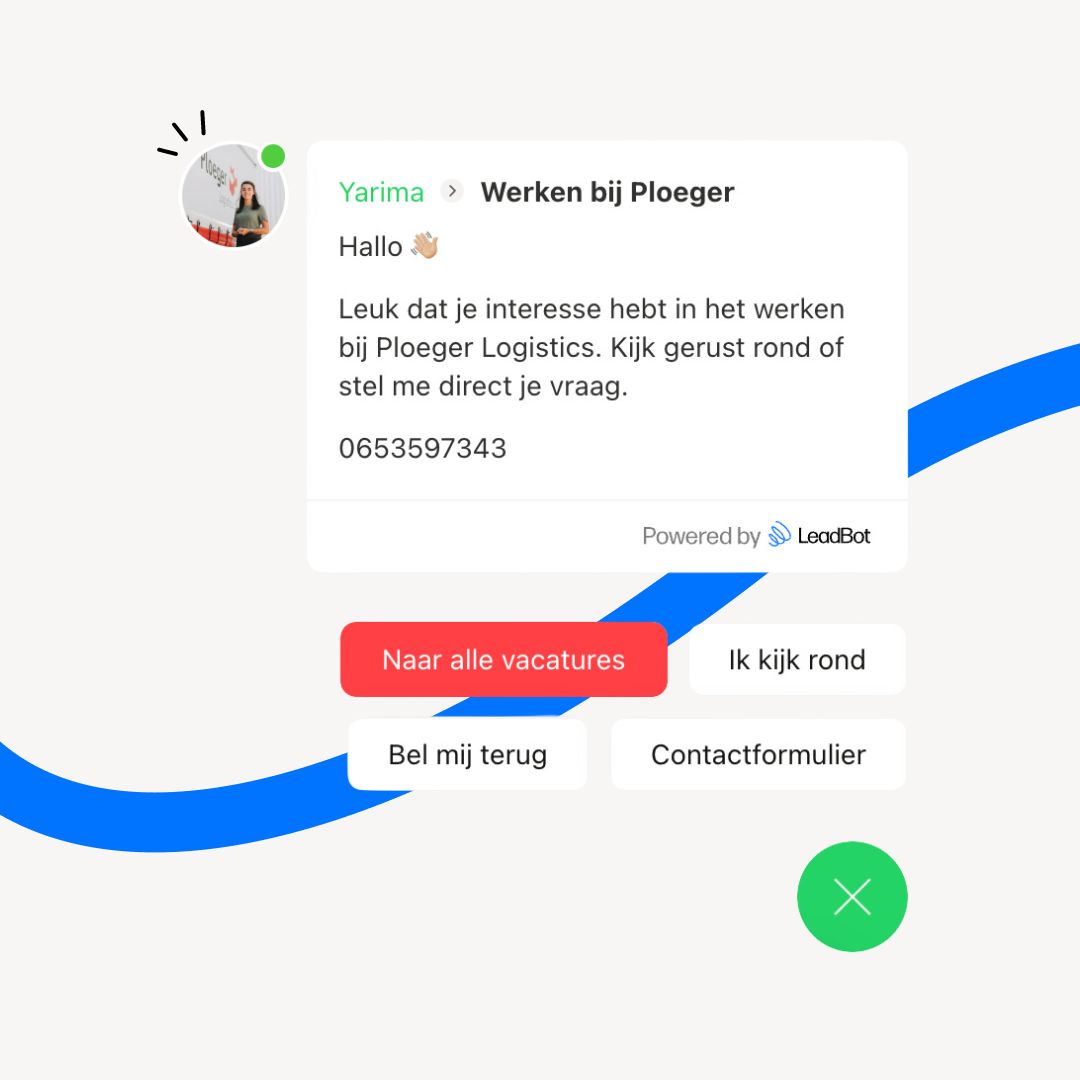 Leadgeneratie voor vacatures met LeadBot